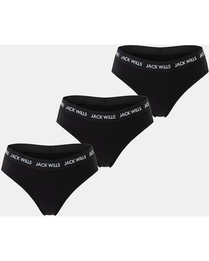 Jack Wills Wilden Multipack Boy Trousers 3 Pack - Black