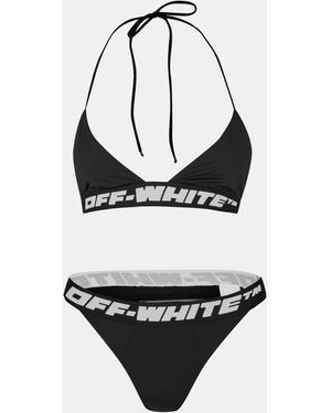 Off-White c/o Virgil Abloh Logo Adjustable Bikini Set - Black