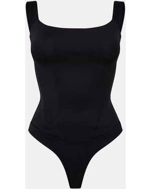 GOOD AMERICAN Corsey Contoured Bodysuit - Black