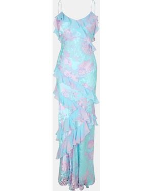LoveShackFancy Rialto Dress - Blue