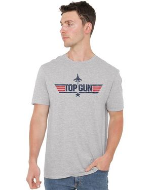 top gun Paramount Logo T-Shirt Athletic Hea - Grey