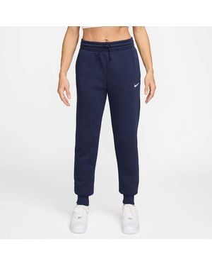 Nike Sportswear Phoenix Fleece Mid-Rise Joggers - Blue
