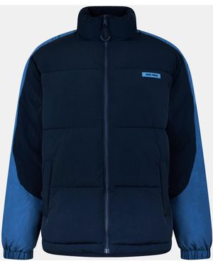 Jack Wills Long Sleeve Short Puffer Jacket - Blue