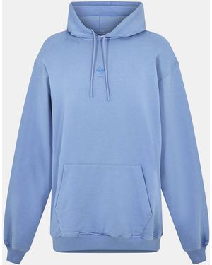 REPRESENT 247 Logo Cotton 247 Oversized Hoodie - Blue