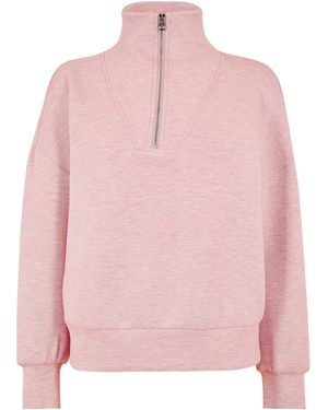 Varley Hawley Half Zip Sweatshirt - Pink