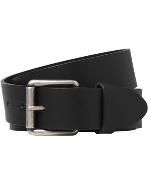Jack & Jones Accessories And Leather Pin Buckle Casual Belt - Black