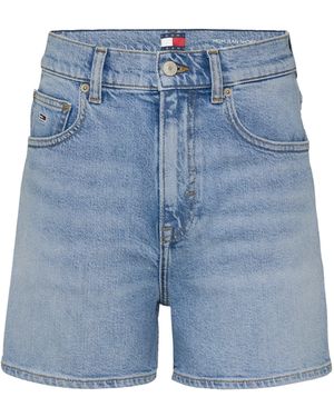 Tommy Hilfiger Mom Denim Shorts - Blue