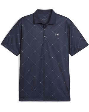 PUMA Pure 2.0 Argyle Polo Shirt - Blue
