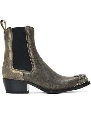 DIESEL Calmity Ankle Heeled Boots - Brown