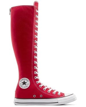 Converse Adults Chuck Taylor All Star Canvas High-Top Trainers - Red