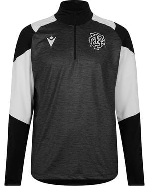 MACRON Barbarians Quarter-Zip Replica Short-Sleeve T-Shirt - Black