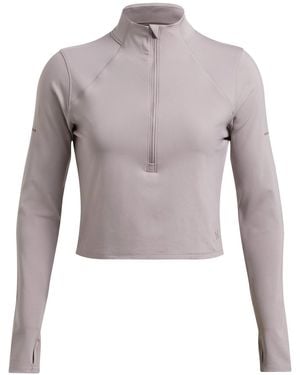 Under Armour Launch Elite Half-Zip Long-Sleeve Performance Top - Grey