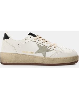 Golden Goose Ballstar Low-Top Trainers - White