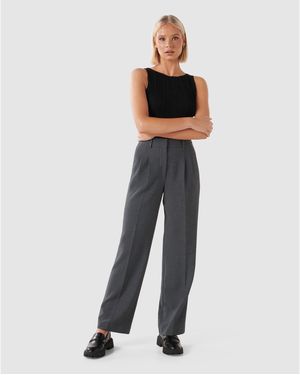 Forever New Danielle Straight Leg Trousers - Black