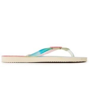 Havaianas Slim Metallic Flip Flops - Natural