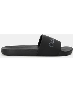 Calvin Klein Logo Sliders - Black