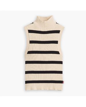 Levi's Levi's Tulip Mock Neck Sleeveless Box Tank - Natural