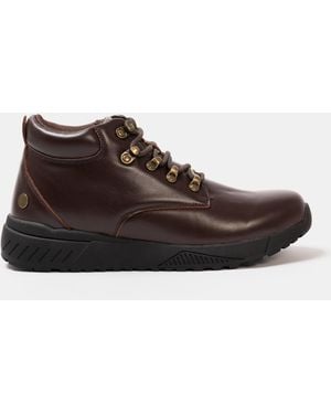 Donnay Leather Casual Chukka Boots - Brown
