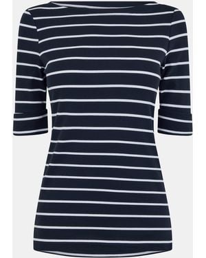 Ralph Lauren Striped Knit Top - Blue