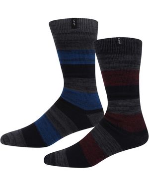 Lee Jeans 2-Pack Cotton Boot Crew Socks - Blue