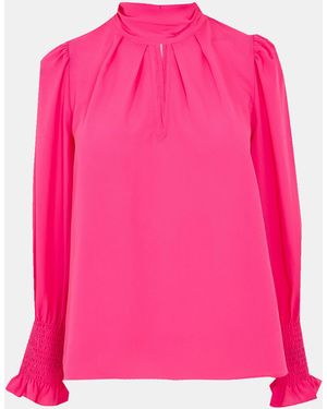 French Connection Crepe Blouse - Pink