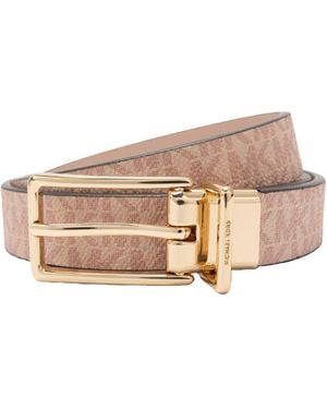 MICHAEL Michael Kors Leather Belt - Natural