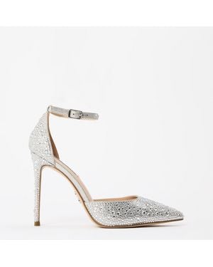 Steve Madden Ravaged S Stiletto Court Shoes - Metallic