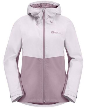Jack Wolfskin Waterproof Shaped Fit Jacket - Purple
