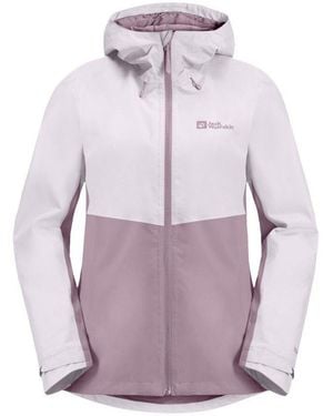 Jack Wolfskin Waterproof Shaped Fit Jacket - Purple