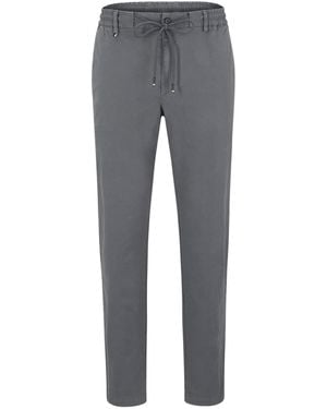 BOSS Kane Slim-Fit Tapered Trousers - Grey