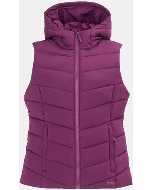 Slazenger 1881 Padded Full Zip Gilet - Purple