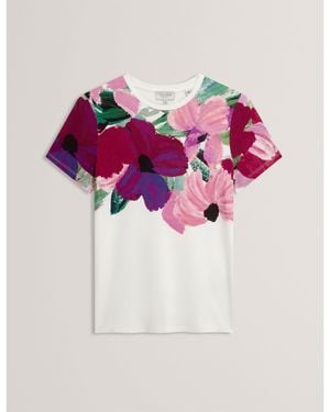 Ted Baker Ted Printed Tee Ld71 - Pink