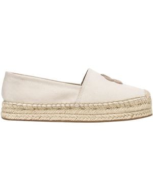 BOSS Canvas Slip On Trainers - Natural