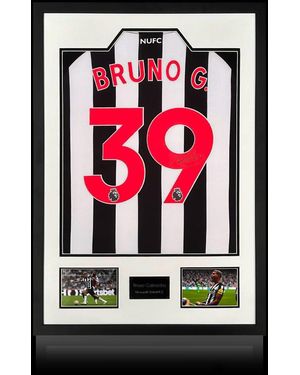 The Fan Cave Bruno Guimaraes Signed Newcastleunited 23-24 Shirt - Red