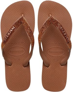 Havaianas Top Glow Flip Flops - Brown