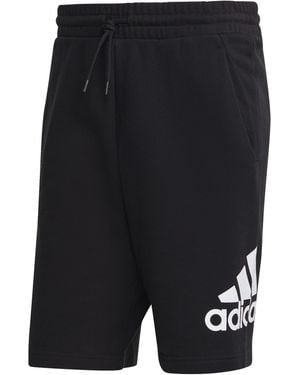 adidas Big Logo French Terry Shorts - Black
