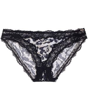 DORINA Animal Print Briefs - Black