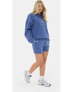 I Saw It First Washed Jogger Short - Blue