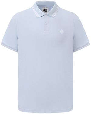 Pretty Green Tipped Polo - Blue