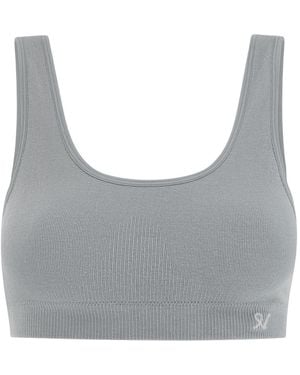 Nudea Seamless Crop Top Tencel Seamless - Grey