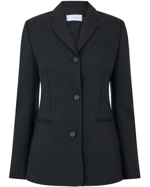 Off-White c/o Virgil Abloh Darted Twill Long Sleeve Tailored Fit Blazer - Black
