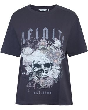 Firetrap Grunge Regular Fit T-Shirt - Blue