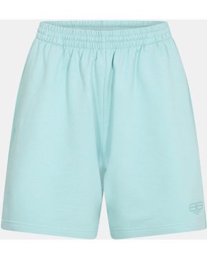 Balenciaga Stretch Fleece Jogger Shorts - Blue