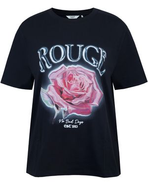 Firetrap Grunge Regular Fit T-Shirt - Black