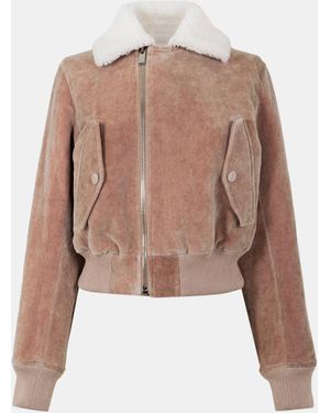 McQueen Alex Fur Hood Parka - Brown