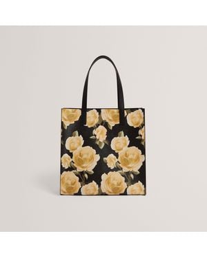 Ted Baker Floral Large Icon Bag - Metallic