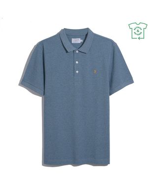 Farah Short Sleeve Polo Shirt - Blue