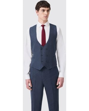 Without Prejudice Wp Archer Donegal Waistcoat - Blue