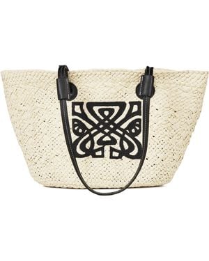 Biba Straw Beach Bag - Natural