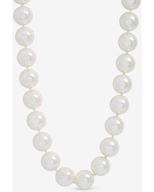 Jon Richard Plated Cream Pearl Statement Necklace - White